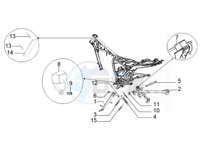 STX 150 drawing Center stand and side stand