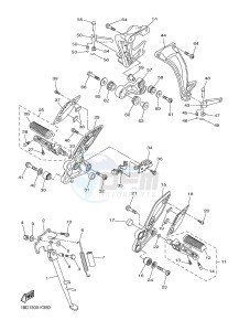 FZ8-NA FZ8 (NAKED, ABS) 800 FZ8-N ABS (59P8) drawing STAND & FOOTREST