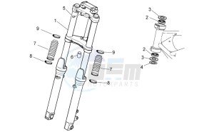 V7 II Stornello ABS 750 (USA) drawing Front fork I