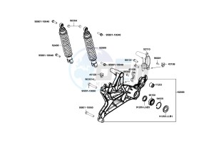 XCITING 400 drawing Rr Cushion