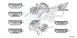 TRX500FE2H Europe Direct - (ED) drawing MARK/EMBLEM