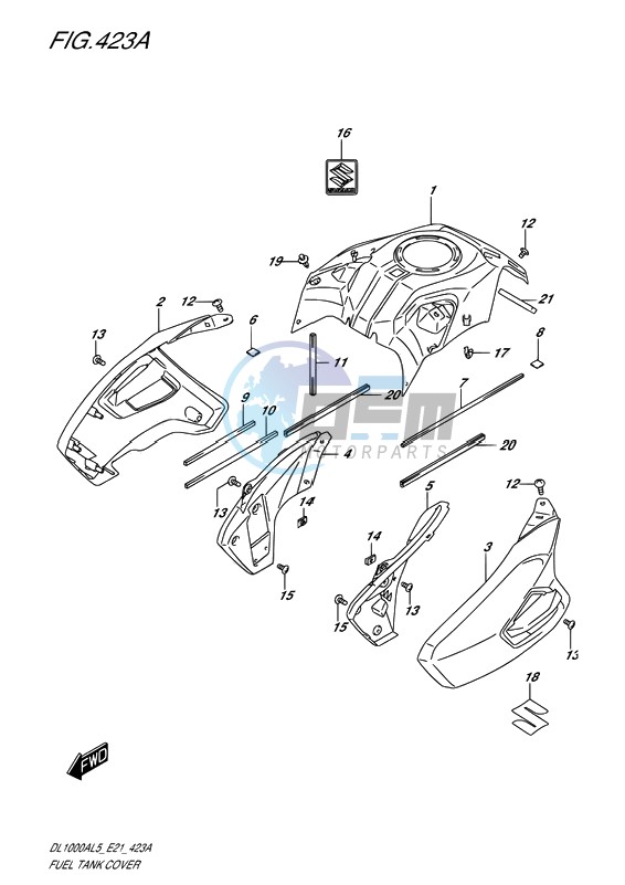 FUEL TANK COVER