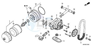 NT700VAB drawing OIL FILTER/ OIL PUMP