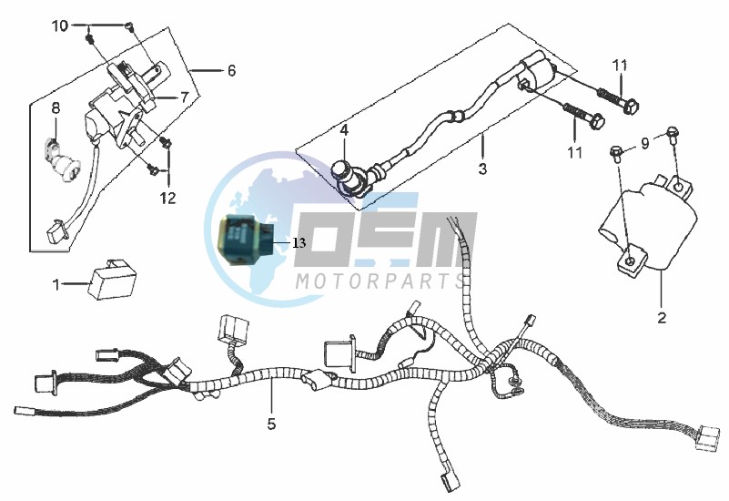 CDI - WIRING HARNASS / IGNITION LOCK