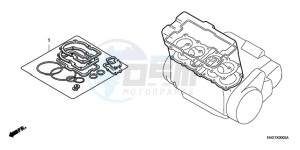 CBR1000RA9 Europe Direct - (ED / ABS MME TRI) drawing GASKET KIT A