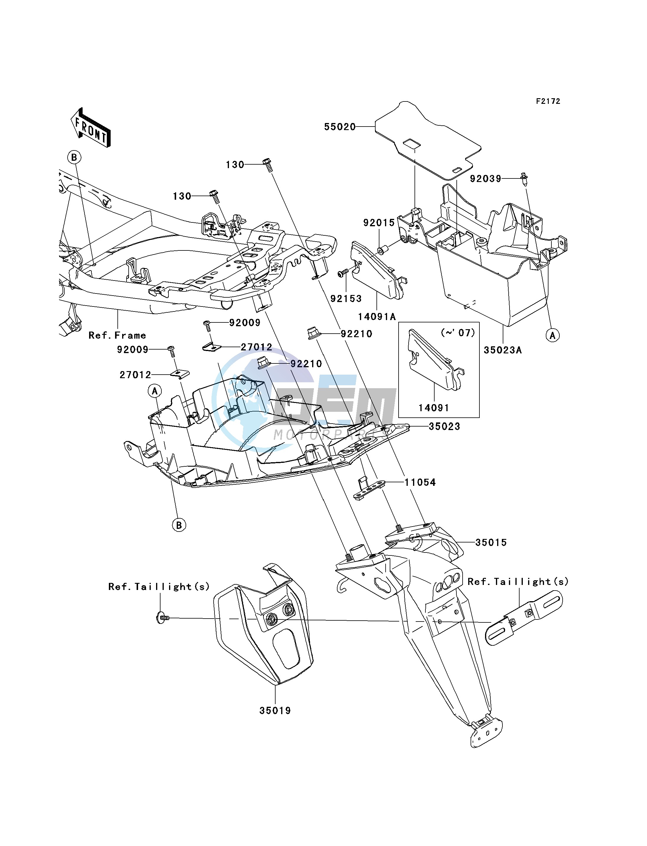 REAR FENDER-- S- -