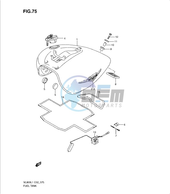 FUEL TANK (VL800CL1 E19)