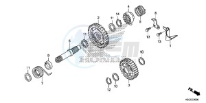 CRF250XD CRF250R Europe Direct - (ED) drawing KICK STARTER SPINDLE