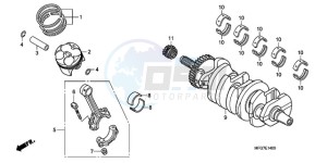 CB600FA39 Australia - (U) drawing CRANKSHAFT/PISTON