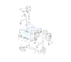 WR R 250 drawing HANDLE SWITCH AND LEVER