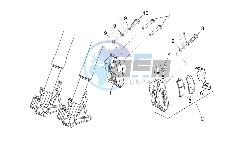 Front brake caliper