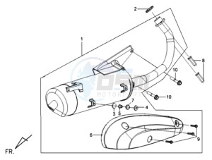 MIO 50 L5-L6 drawing EXHAUST