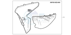 VT600C drawing SIDE COVER SET