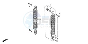 FES150 125 S-WING drawing REAR CUSHION