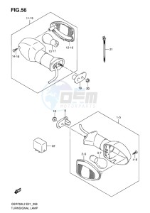 GSR750 ABS EU drawing TURNSIGNAL LAMP