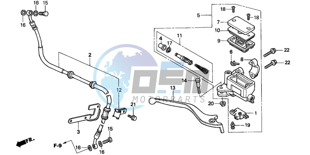 FR. BRAKE MASTER CYLINDER