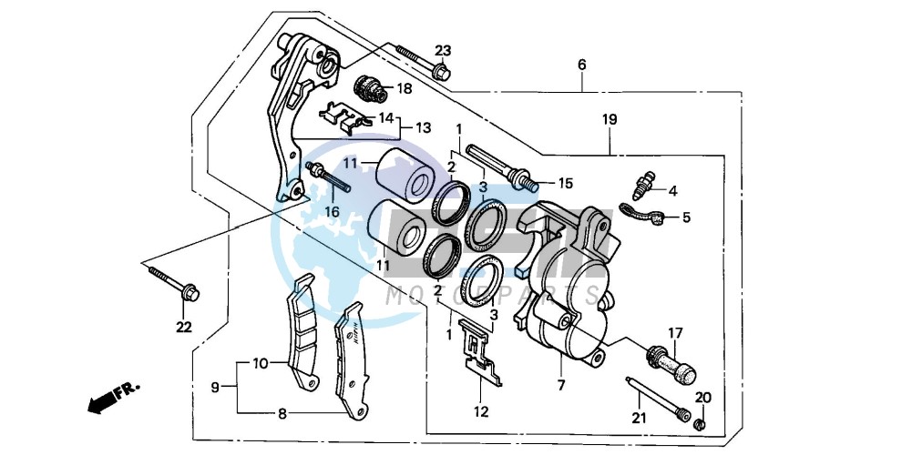 FRONT BRAKE CALIPER