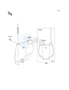 KX 100 A [KX100 MONSTER ENERGY] (A6F - A9FA) D9F drawing ACCESSORY