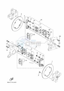 YXZ1000ETS YXZ1000ET (BASC) drawing REAR BRAKE CALIPER