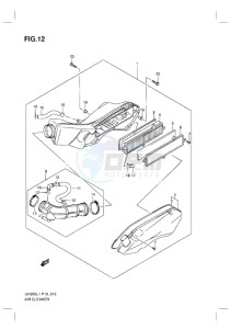 UH200G BURGMAN EU drawing AIR CLEANER