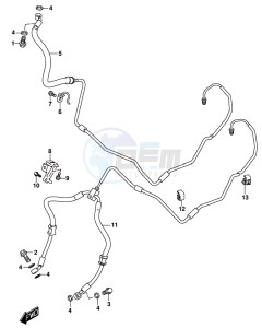 GSX-S1000 A drawing FRONT BRAKE HOSE