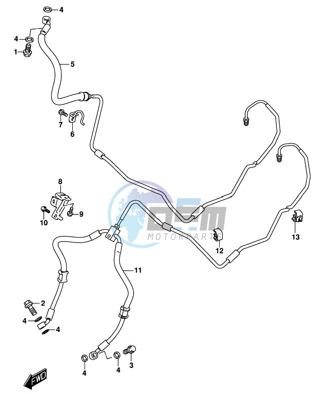 FRONT BRAKE HOSE