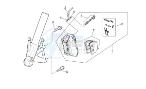 RS 125 E2 - E3 drawing Front brake caliper