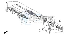 TRX350TM FOURTRAX 350 drawing KNUCKLE (2)