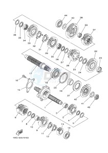 MT07A MT-07 ABS 700 (BU21) drawing TRANSMISSION