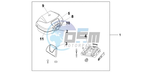 TOP BOX 45L SHASTA WHITE