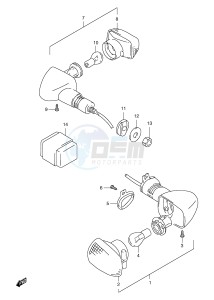 XF650 (E2) drawing TURNSIGNAL LAMP