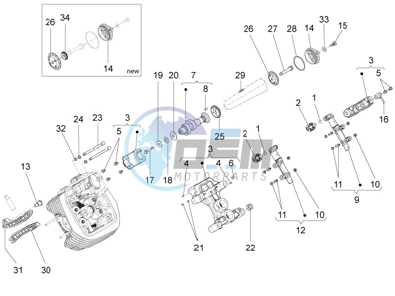 LH cylinder timing system