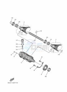 YXE1000EWS YX10EPSM (B4M2) drawing SHIFT CAM & FORK