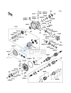 MULE_4010_TRANS_4X4_DIESEL KAF950GDF EU drawing Drive Shaft-Front