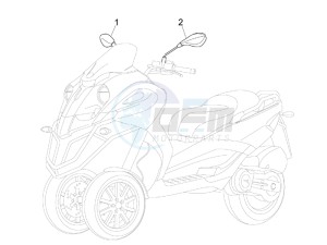 Fuoco 500 e3 800 drawing Mirrors