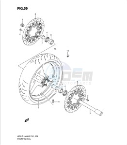 GSX-R1000 drawing FRONT WHEEL