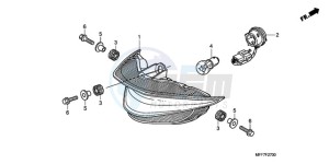 XL700V9 Europe Direct - (ED / SPC) drawing TAILLIGHT