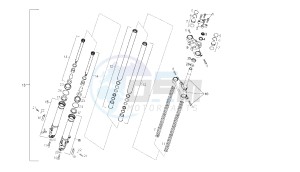 SENDA SM X-TREM 2A EDIZIONE - 50 CC VTHSR2C1A EU2 2A EDIZIONE drawing FRONT FORK