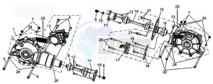 QUADRAIDER 600 DELUXE drawing TRANSMISSION FRONT