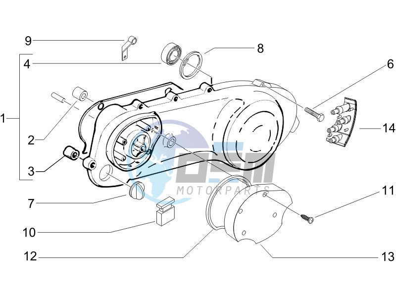 Crankcase cover - Crankcase cooling