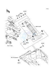 VERSYS_ABS KLE650DDF XX (EU ME A(FRICA) drawing Suspension/Shock Absorber