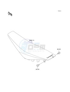 KX 250 L [KX250] (L3) [KX250] drawing SEAT