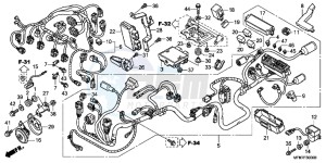 CB1000RAC drawing WIRE HARNESS