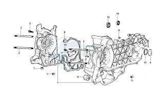 Liberty RST 125 drawing Crankcase