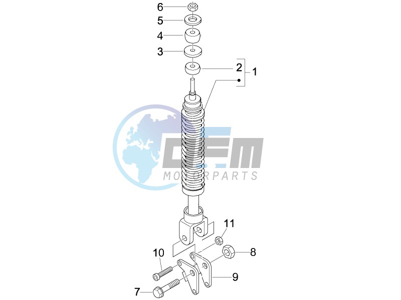 Rear suspension - Shock absorbers