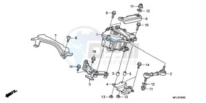 CBR1000RR9 UK - (E / MKH REP) drawing STEERING DAMPER