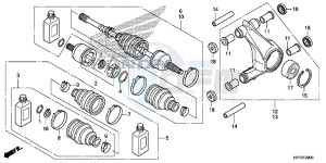 TRX420FPAD TRX420 Europe Direct - (ED) drawing REAR KNUCKLE/REAR DRIVESHAFT