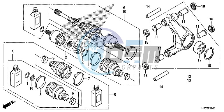 REAR KNUCKLE/REAR DRIVESHAFT