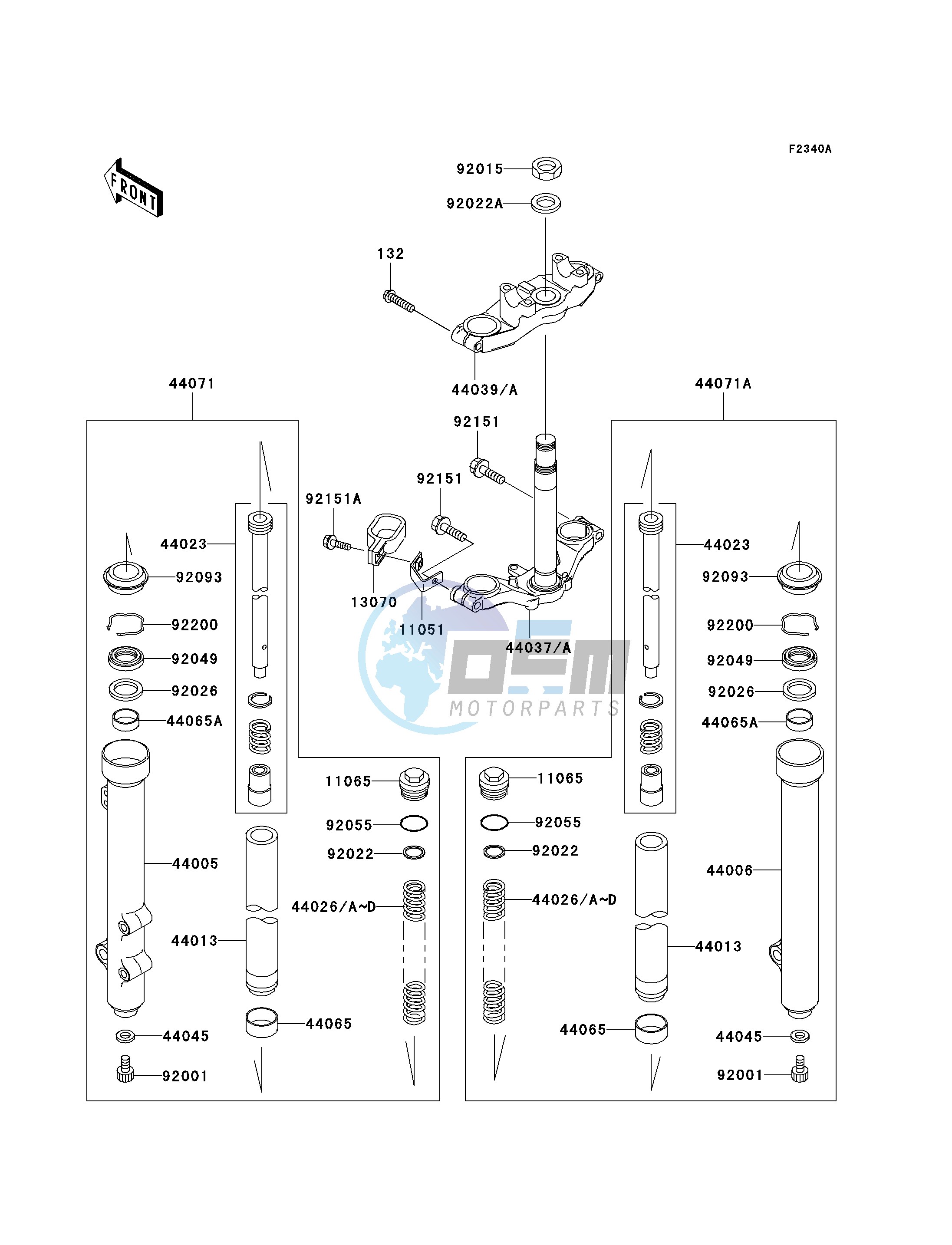 FRONT FORK-- A7F - A9FA- -