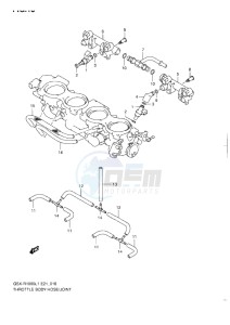 GSX-R1000 drawing THROTTLE BODY HOSE JOINT